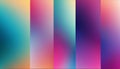 Vertical Gradient Color Blocks Teal Pink Purple Yellow Royalty Free Stock Photo