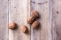 Five walnuts Royalty Free Stock Photo