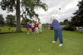 Five Women Playing Golf