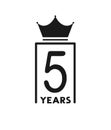 Five years warranty symbols design Royalty Free Stock Photo