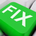 Fix Key Shows Repairing Fixing Or Mending
