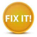 Fix It! luxurious glossy yellow round button abstract Royalty Free Stock Photo