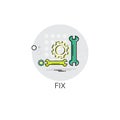 Fix Repair Technical Service Icon Royalty Free Stock Photo