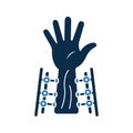 Fixation, hand, joints icon