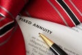 Fixed Annuity Royalty Free Stock Photo