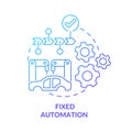 Fixed automation blue gradient concept icon Royalty Free Stock Photo