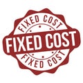 Fixed cost grunge rubber stamp Royalty Free Stock Photo