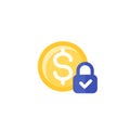 Fixed cost icon on white