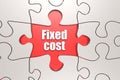 Fixed cost word on jigsaw puzzle