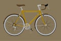 Fixed Gear Bicycle Vector IllustationE