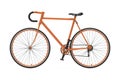 Fixed gear city bicycle Orange