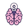 Fixed Mindset Brain Constraint Royalty Free Stock Photo