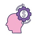 Fixed Mindset Financial Control Royalty Free Stock Photo