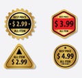 Fixed price badge. Nice vector graphics