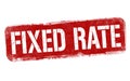 Fixed rate sign or stamp Royalty Free Stock Photo