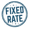 Fixed rate sign or stamp Royalty Free Stock Photo