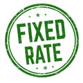Fixed rate sign or stamp Royalty Free Stock Photo