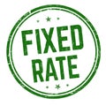 Fixed rate sign or stamp