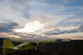 A fixed wing plane awaiting its first flight of the day