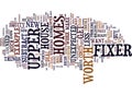 Fixer Upper Homes Are You Ready Text Background Word Cloud Concept