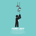 Fixing Light Black Symbol Royalty Free Stock Photo
