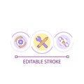 Fixing problem loop concept icon Royalty Free Stock Photo