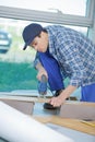 Fixing wooden parquet in apartment