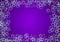 Fizz background with shampoo foam and soap bubbles. Royalty Free Stock Photo