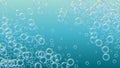 Fizz background with shampoo foam and soap bubbles. Royalty Free Stock Photo