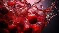 fizz red soda drink cherry Royalty Free Stock Photo