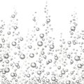 Fizzing oxygen bubbles isolated vector illustration