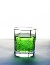 Fizzy green drink Royalty Free Stock Photo