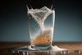 Fizzy Tablet Dissolved In A Glass Of Water. Generative AI Royalty Free Stock Photo