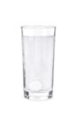 Fizzy tablet in glass of water Royalty Free Stock Photo