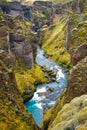 The Fjadrargljufur canyon, Iceland