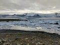 Fjallsarlon glacier lake in Iceland