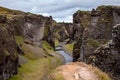 FjaÃÆÃÂ°rÃÆÃÂ¡rgljÃÆÃÂºfur Canyon in southeast Iceland Royalty Free Stock Photo