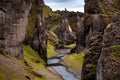 FjaÃÂ°rÃÂ¡rgljÃÂºfur Canyon in southeast Iceland Royalty Free Stock Photo