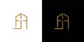 FJF hotel initials logo is modern and luxurious Royalty Free Stock Photo