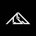 FJJ letter logo creative design with vector graphic, FJJ simple and modern logo in triangle shape Royalty Free Stock Photo