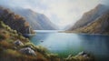 Fjord Of Australia: A Captivating Landscape Painting