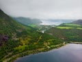 Fjord landscape, Eidfjorden Norway Royalty Free Stock Photo