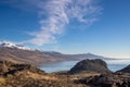 Fjord and mountains in the autumn, Eskifjordur, Iceland