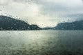 Fjord in Norway at a rainy Day Royalty Free Stock Photo