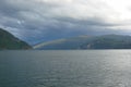 Fjord part of the northern coast of Norway. Royalty Free Stock Photo
