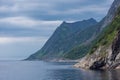 The fjord of Senja Island,  Norway Royalty Free Stock Photo