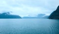 Fjord summer cloudy view (Norway)