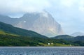 Fjord summer cloudy view (Norway) Royalty Free Stock Photo