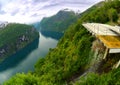 Fjord viewpoint Royalty Free Stock Photo
