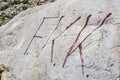 FKK on rock near fkk beack in makarska